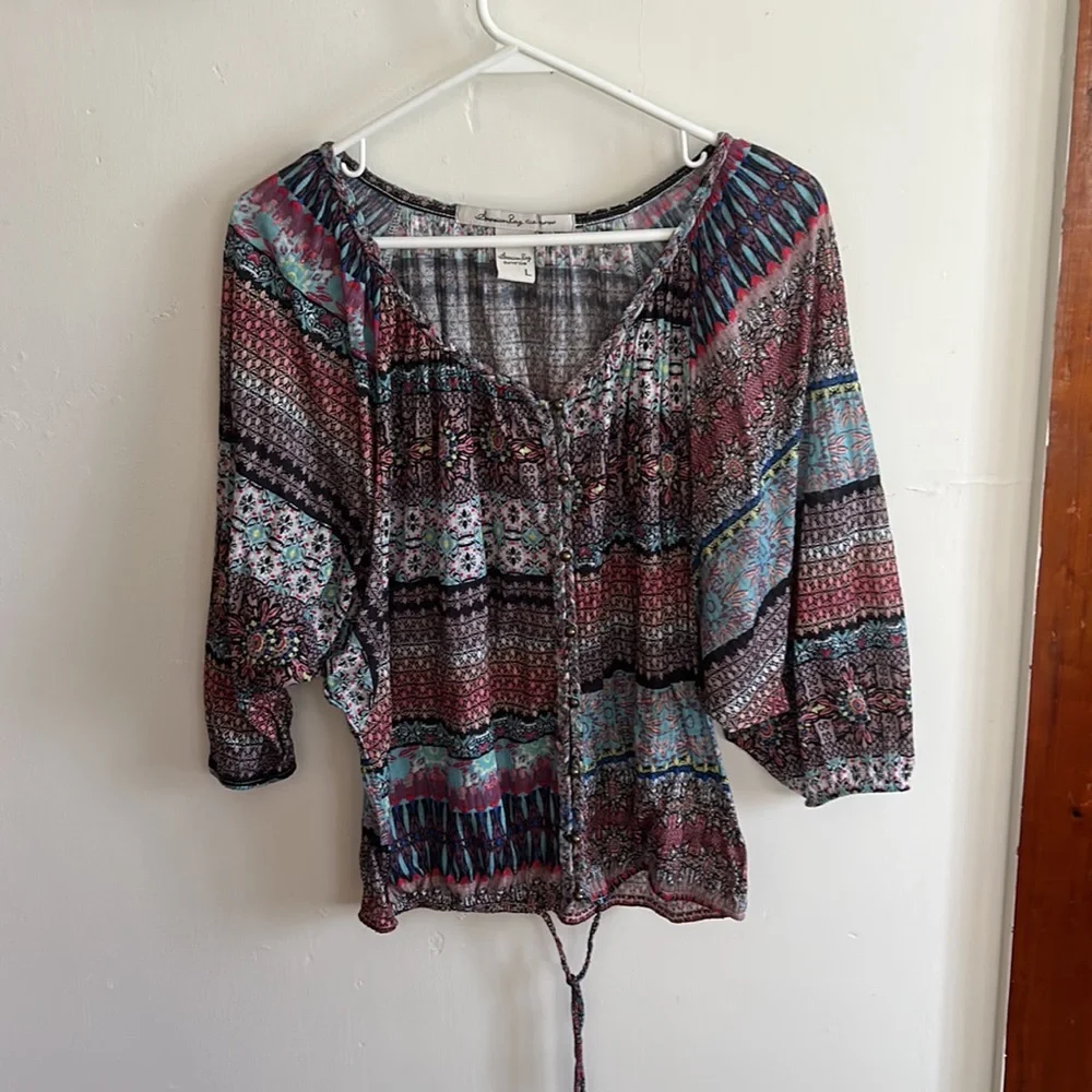 American Rag Boho Top - Picture 2 of 7